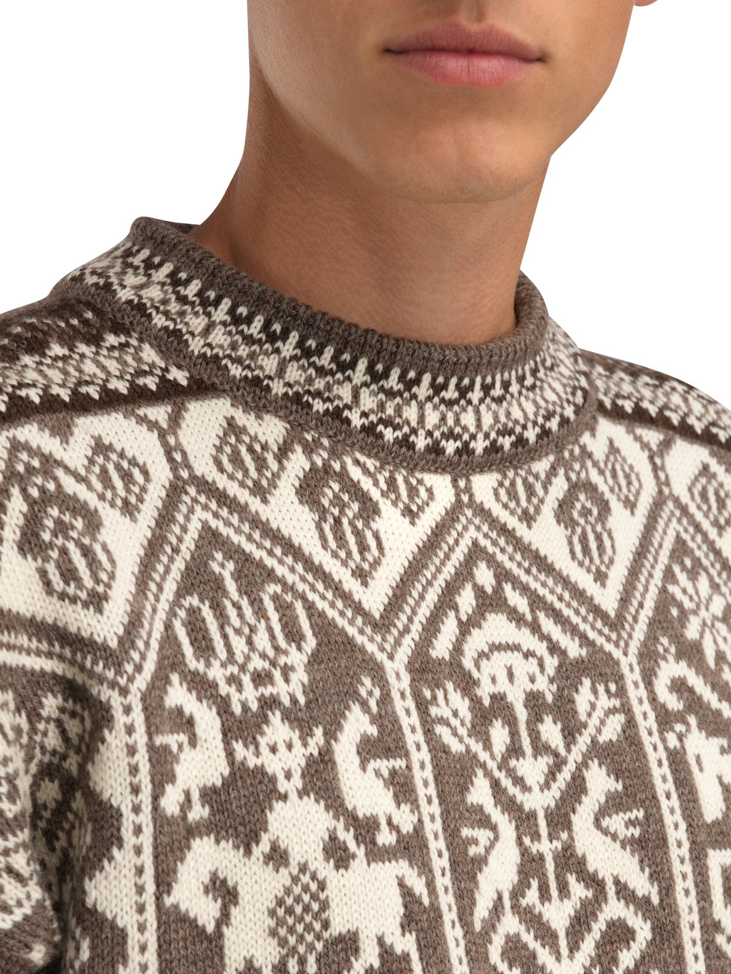 1994 Lillehammer unisex ullgenser Naturlig beige / offwhite