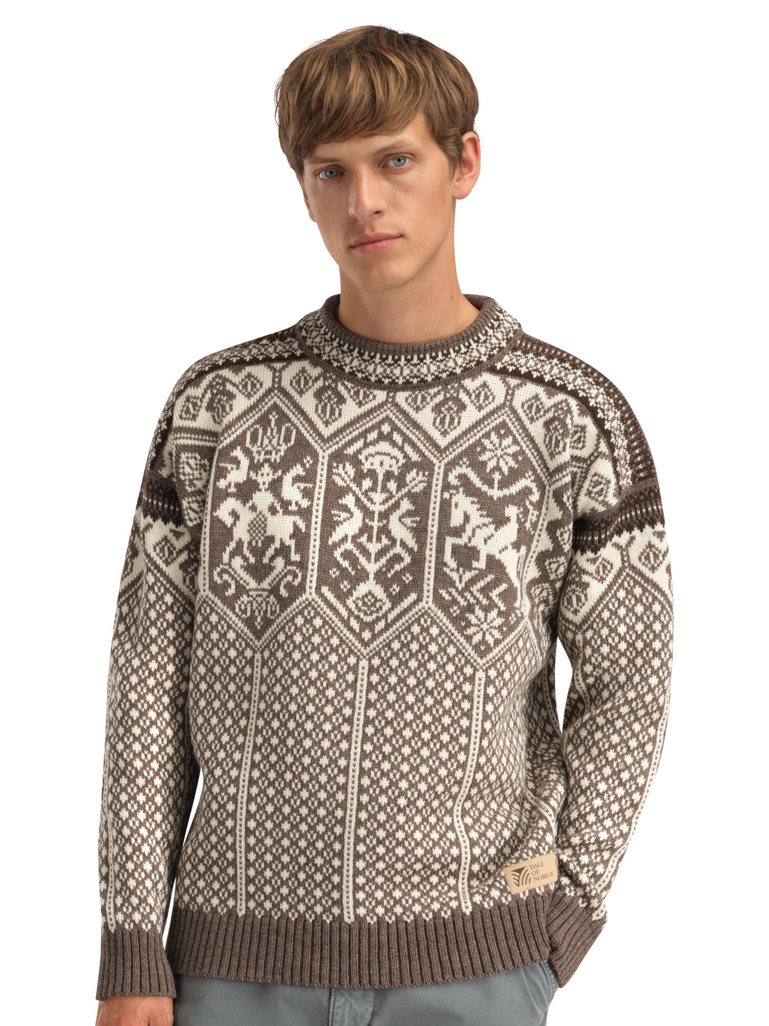 1994 Lillehammer unisex ullgenser Naturlig beige / offwhite