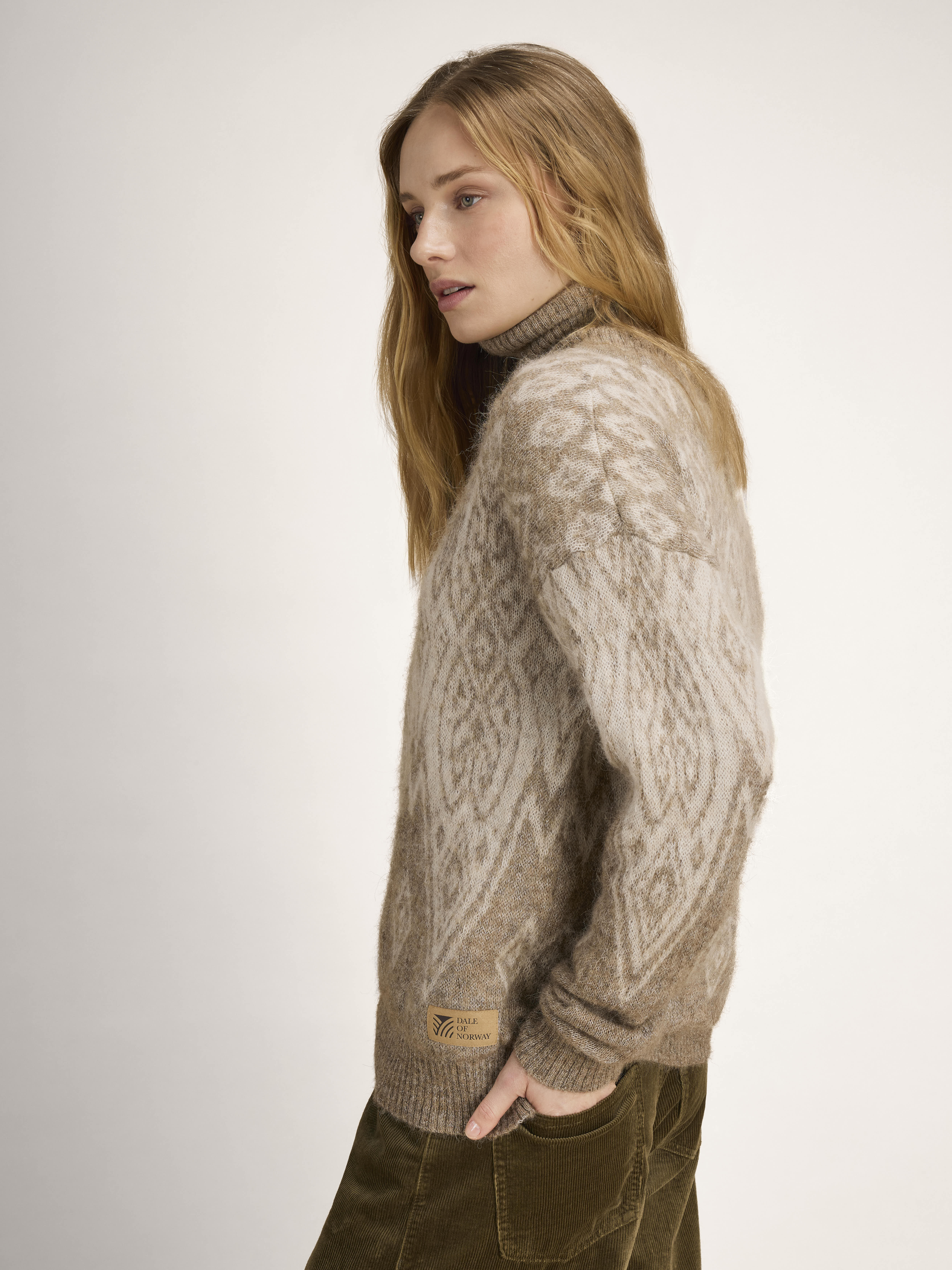 Falun Alpa genser Beige