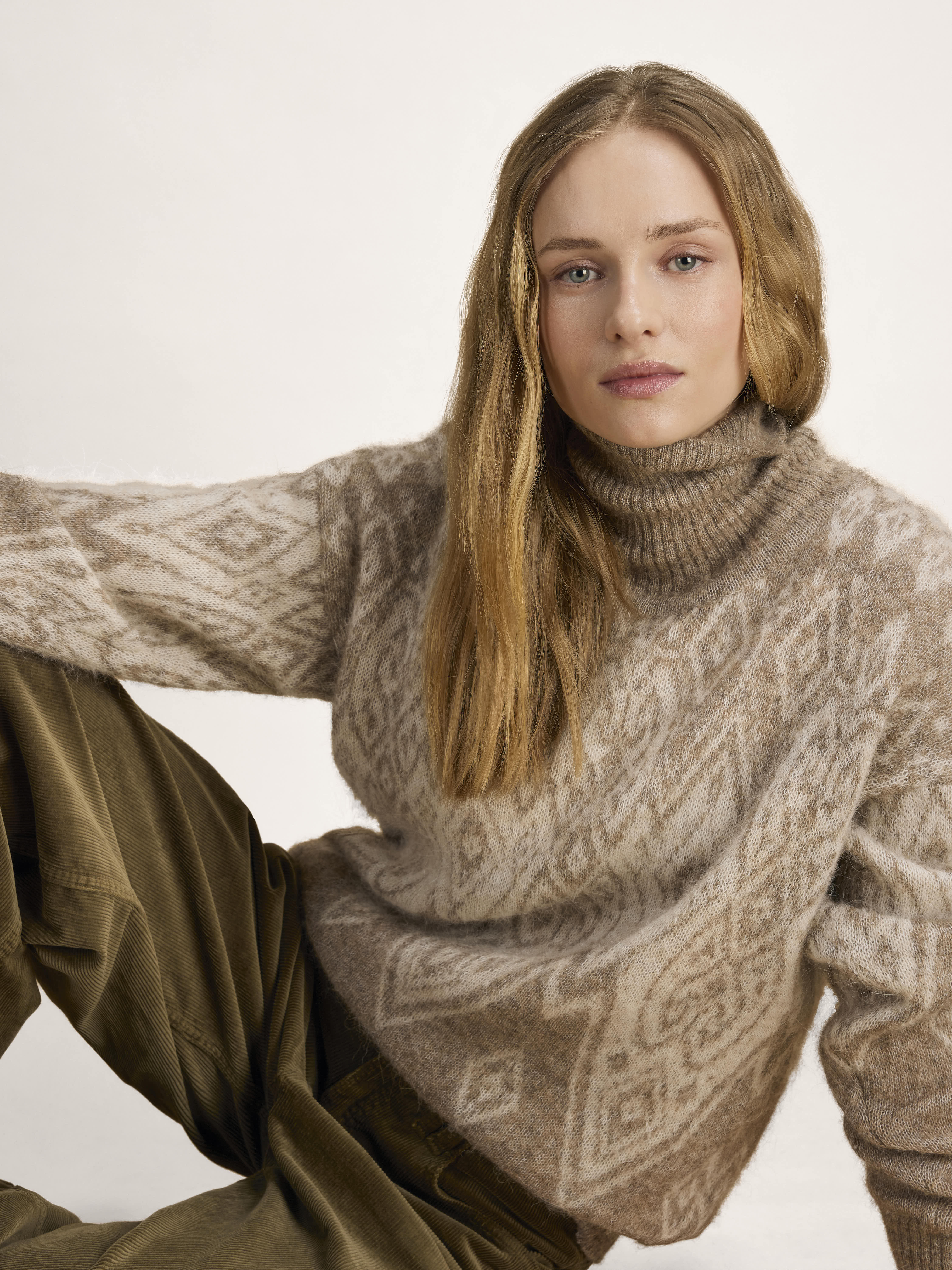 Falun Alpa genser Beige