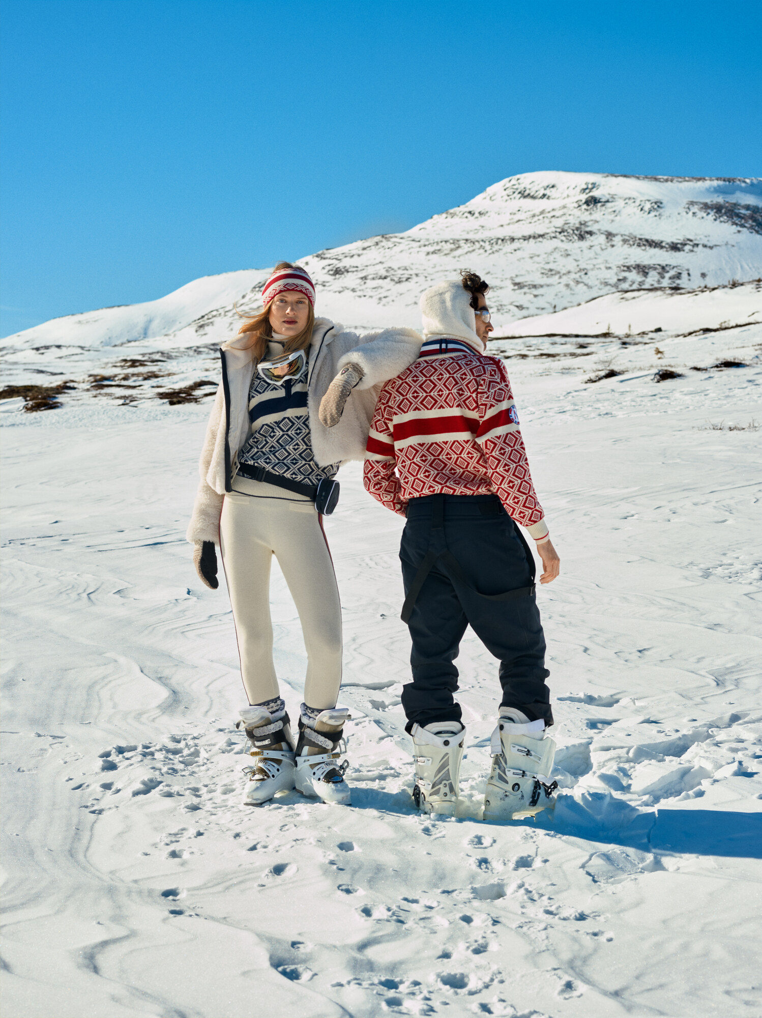 Team Norway Cortina ullgenser Marineblå