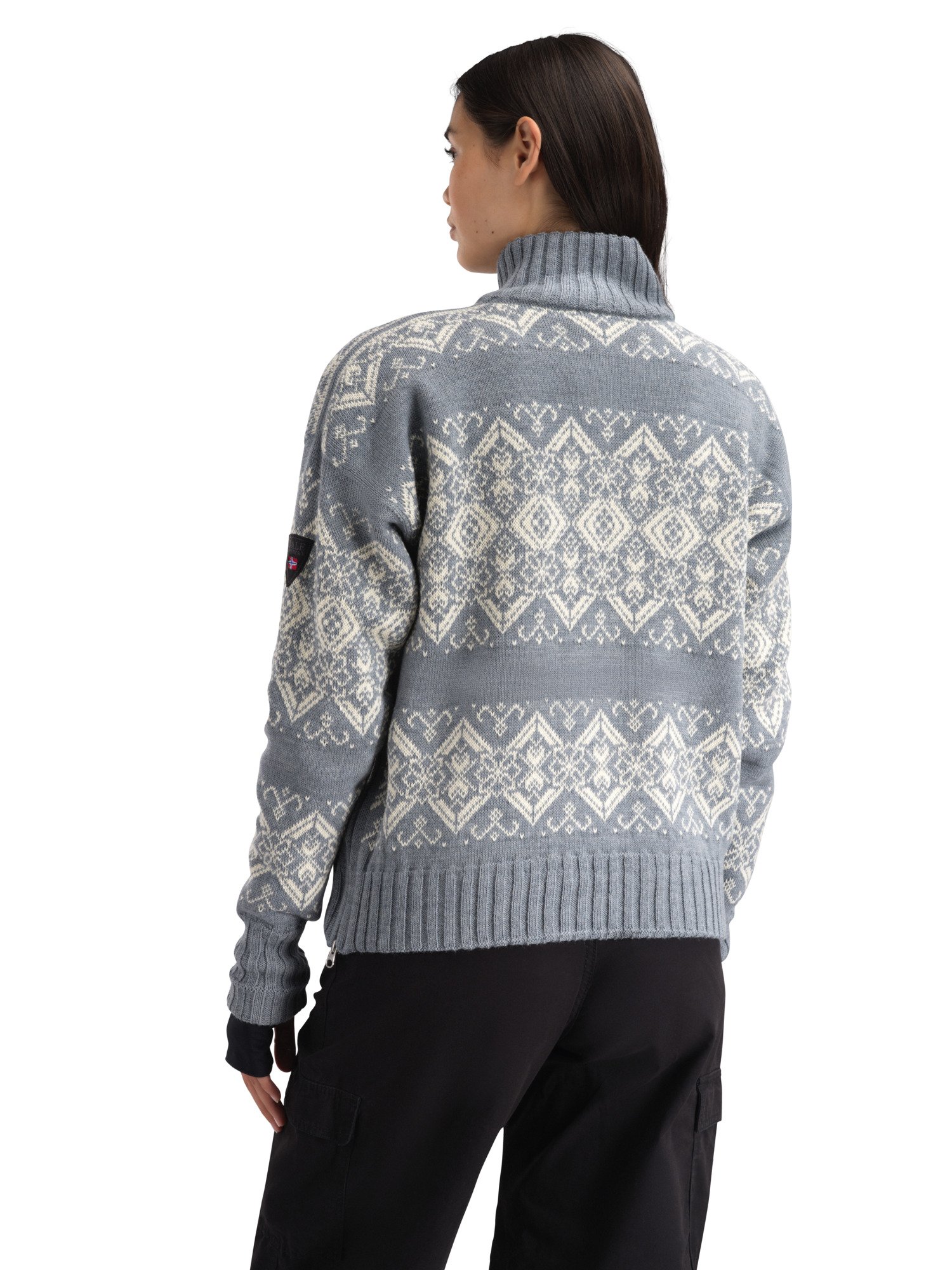 Roset ullgenser - vindstopper anorak Lys blå