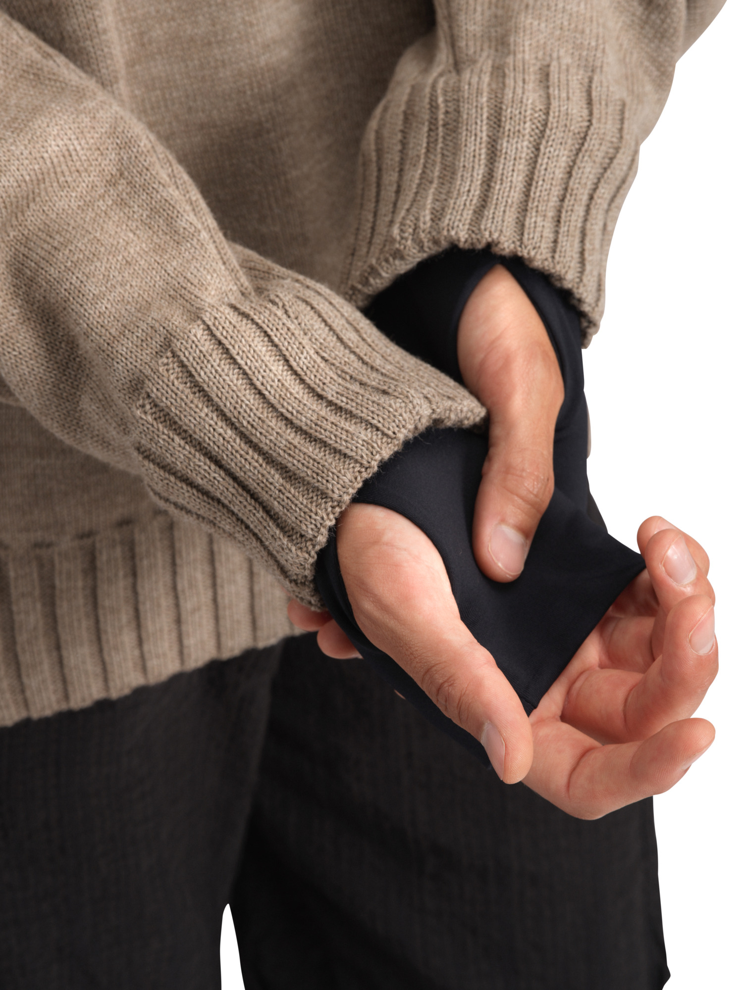 Roset ullgenser - vindstopper anorak Beige