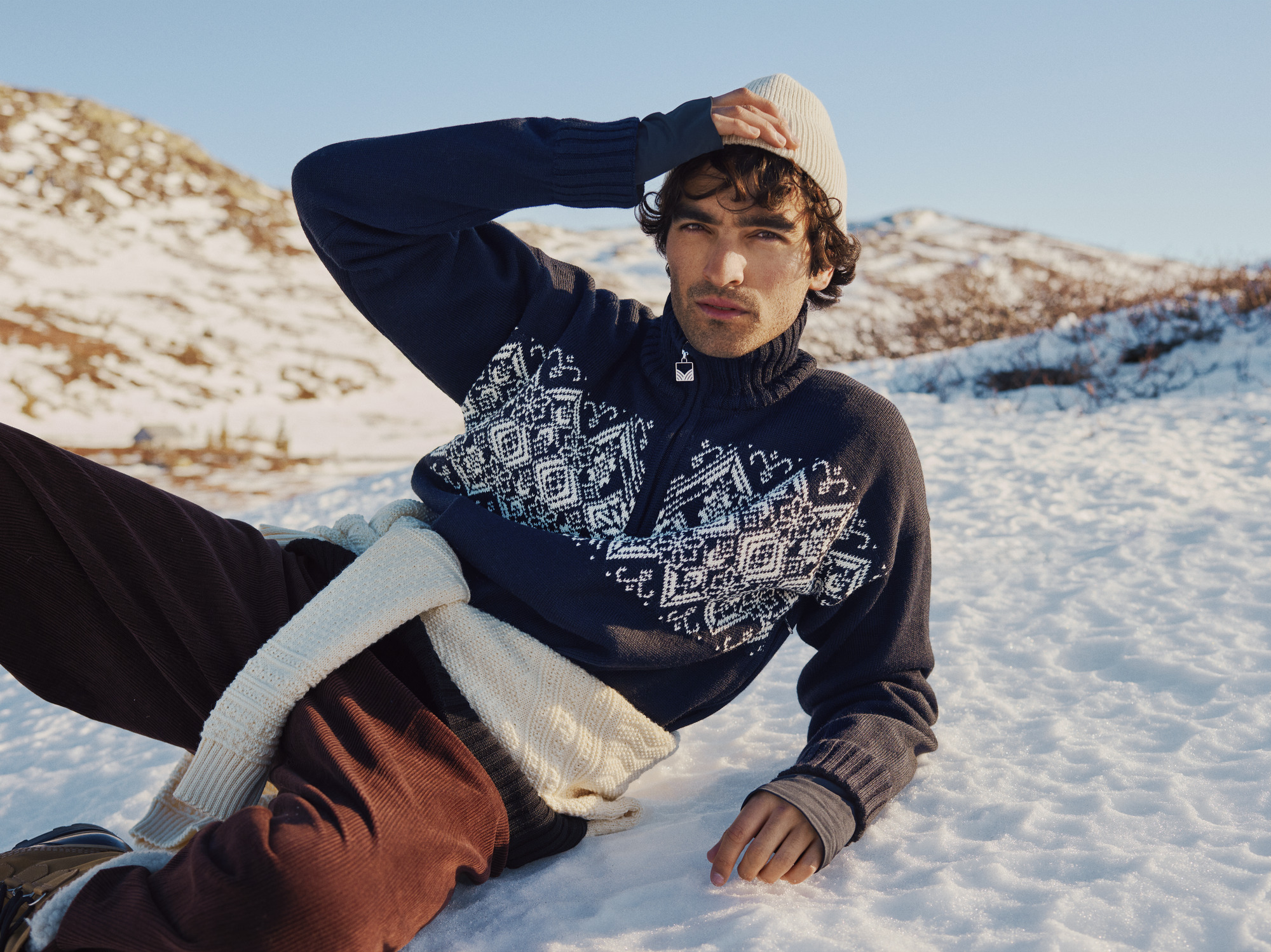 Roset ullgenser - vindstopper anorak Sort