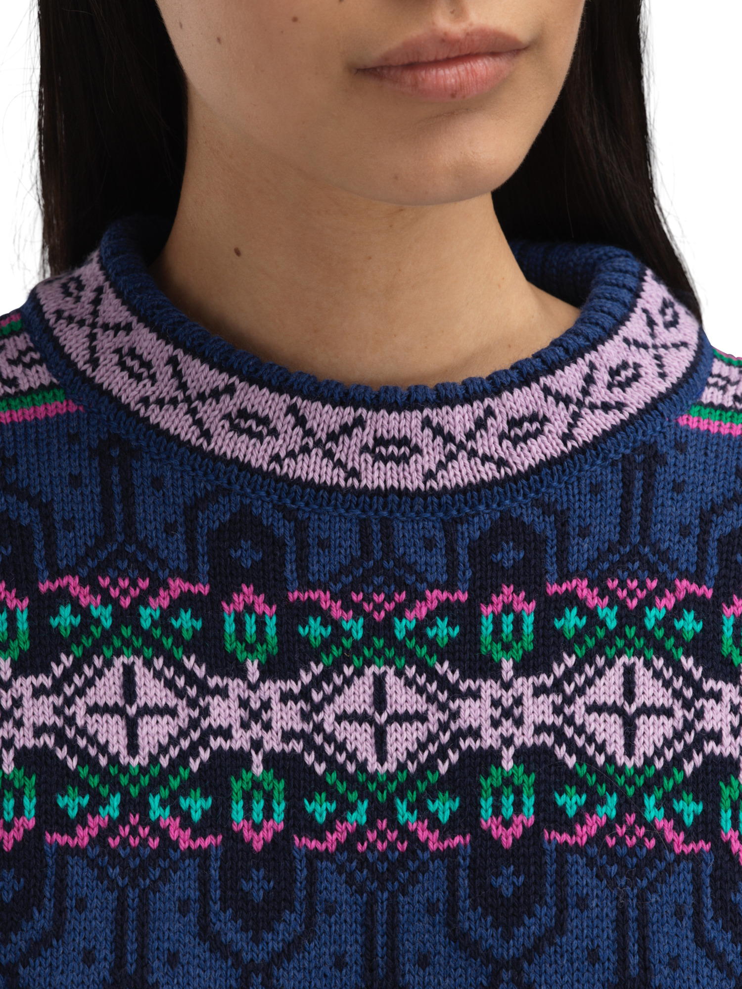 Albertville genser dame Indigo Marine