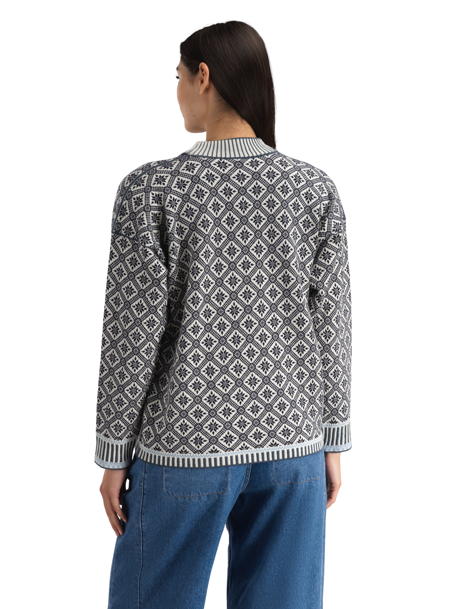 Langøy Women's Sweater - Merino Wool Marineblå