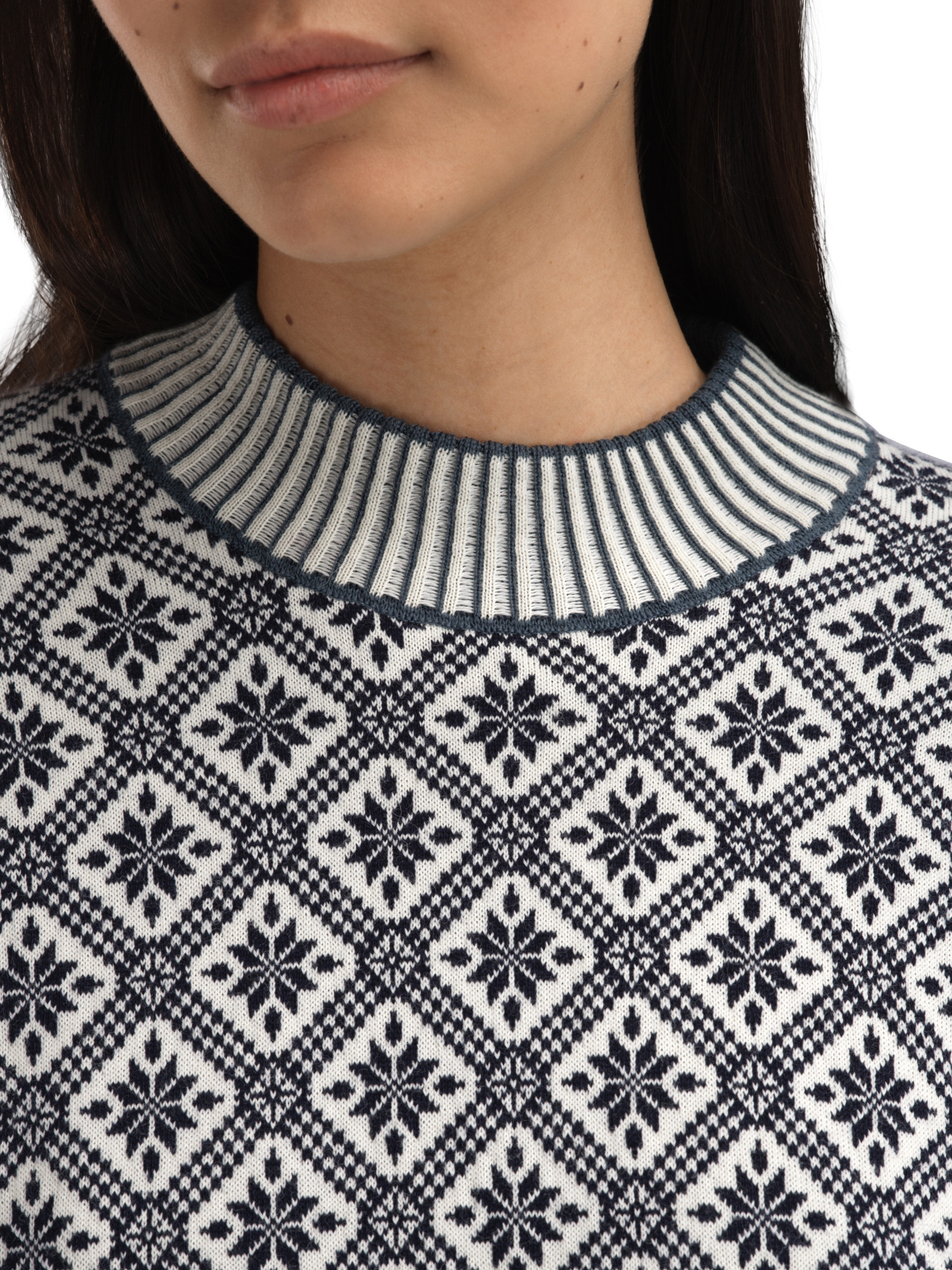 Langøy Women's Sweater - Merino Wool Marineblå