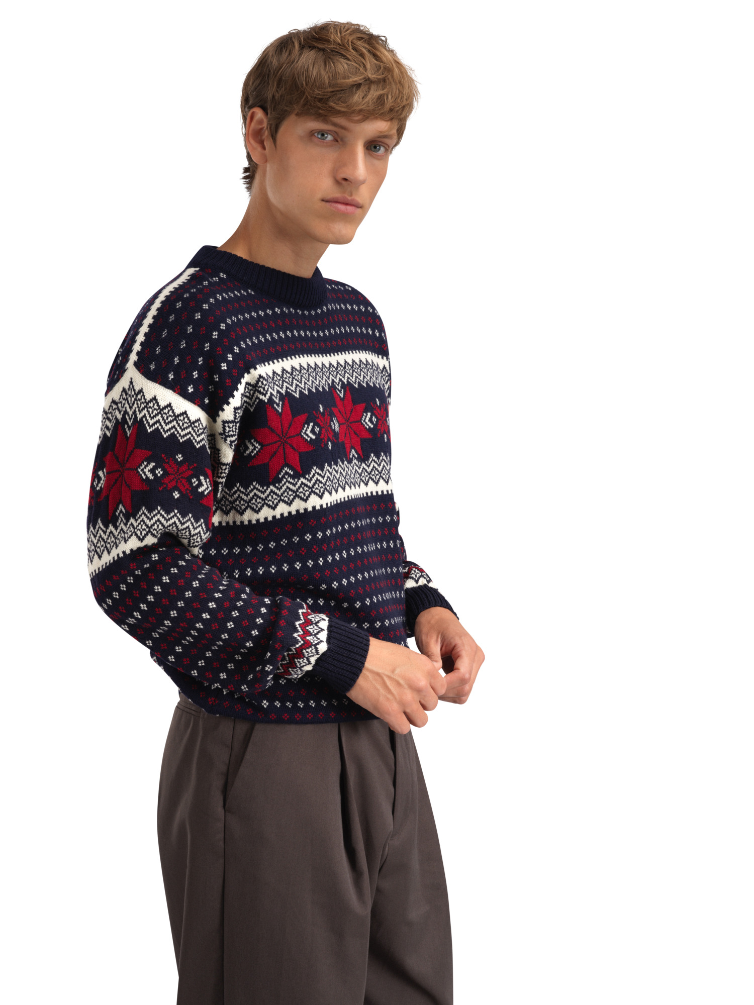 Egersund genser herre Mørk blå