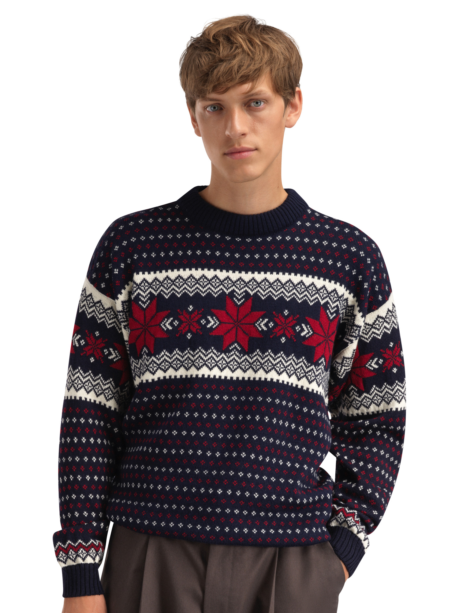 Egersund genser herre Mørk blå