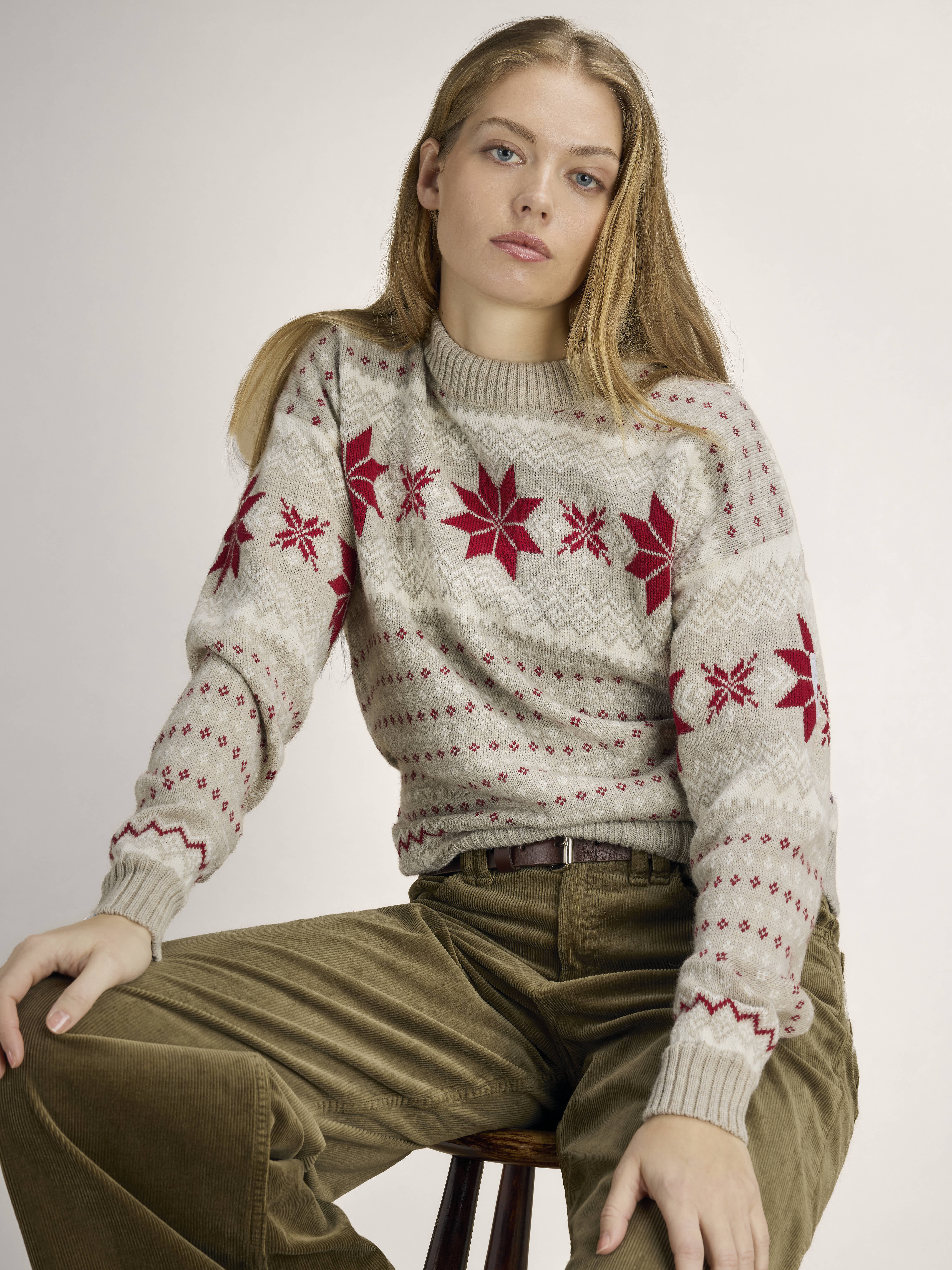 Egersund genser dame Beige