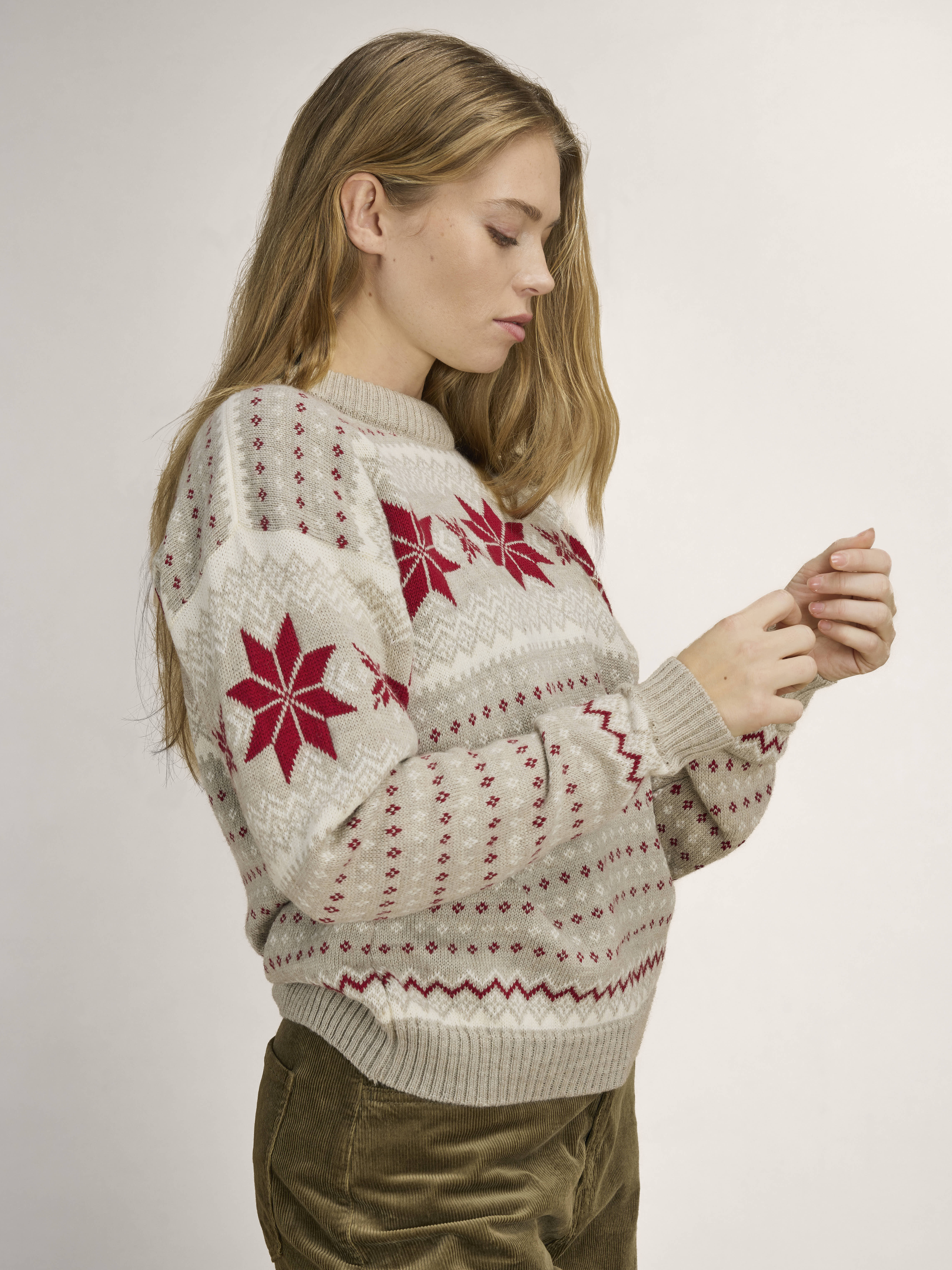Egersund genser dame Beige