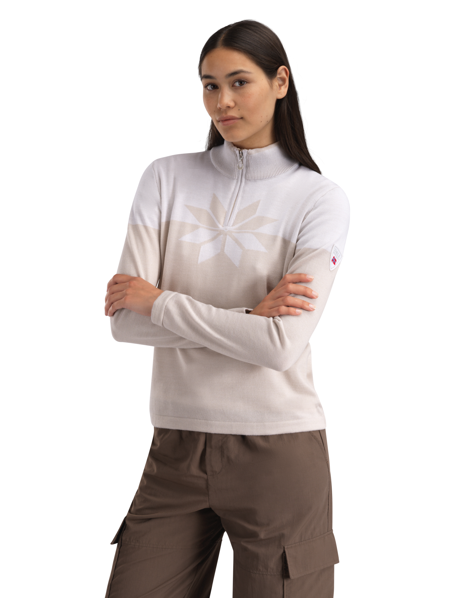 Breidablikk genser dame Beige