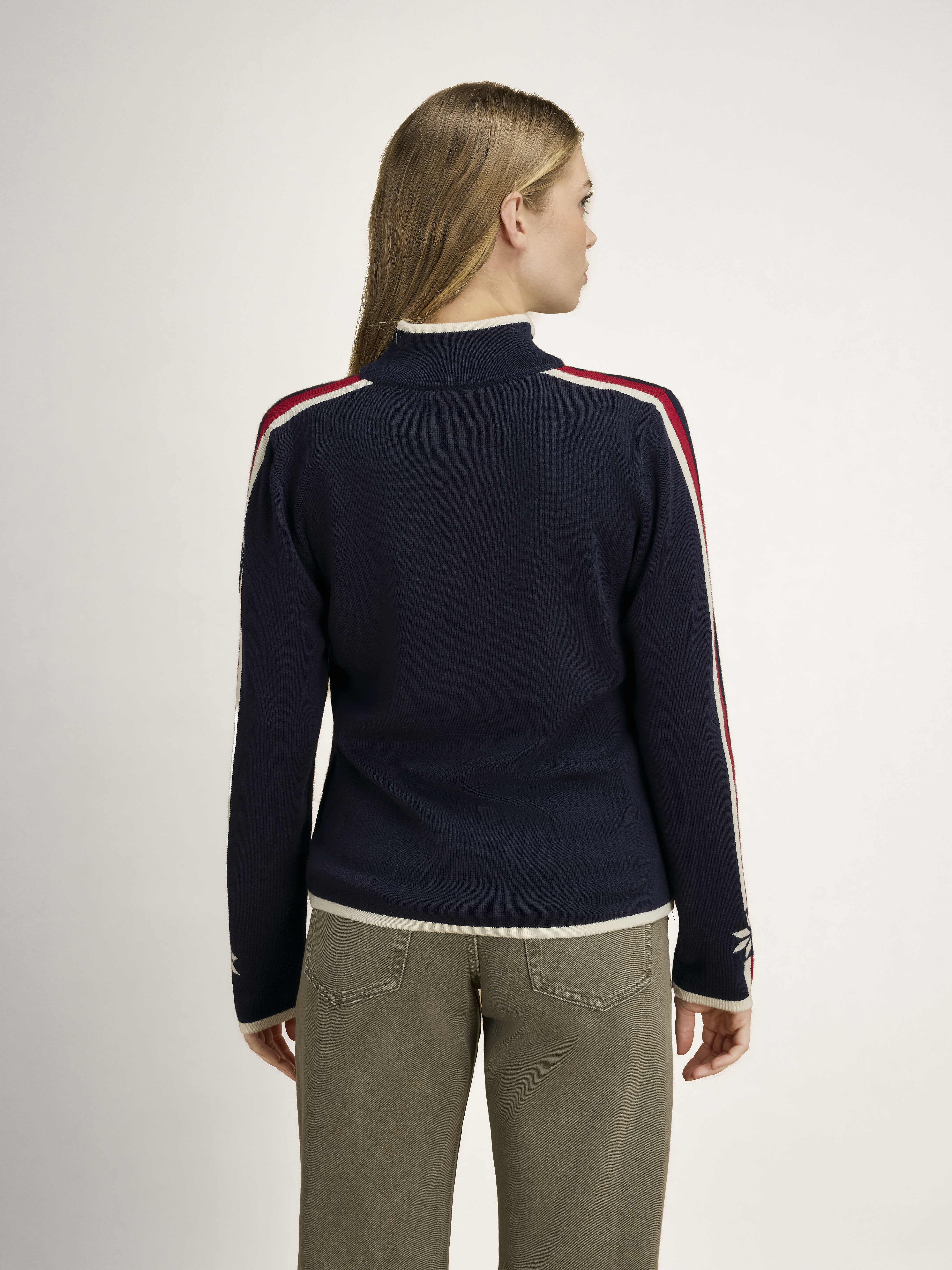 Nåle genser dame Navy