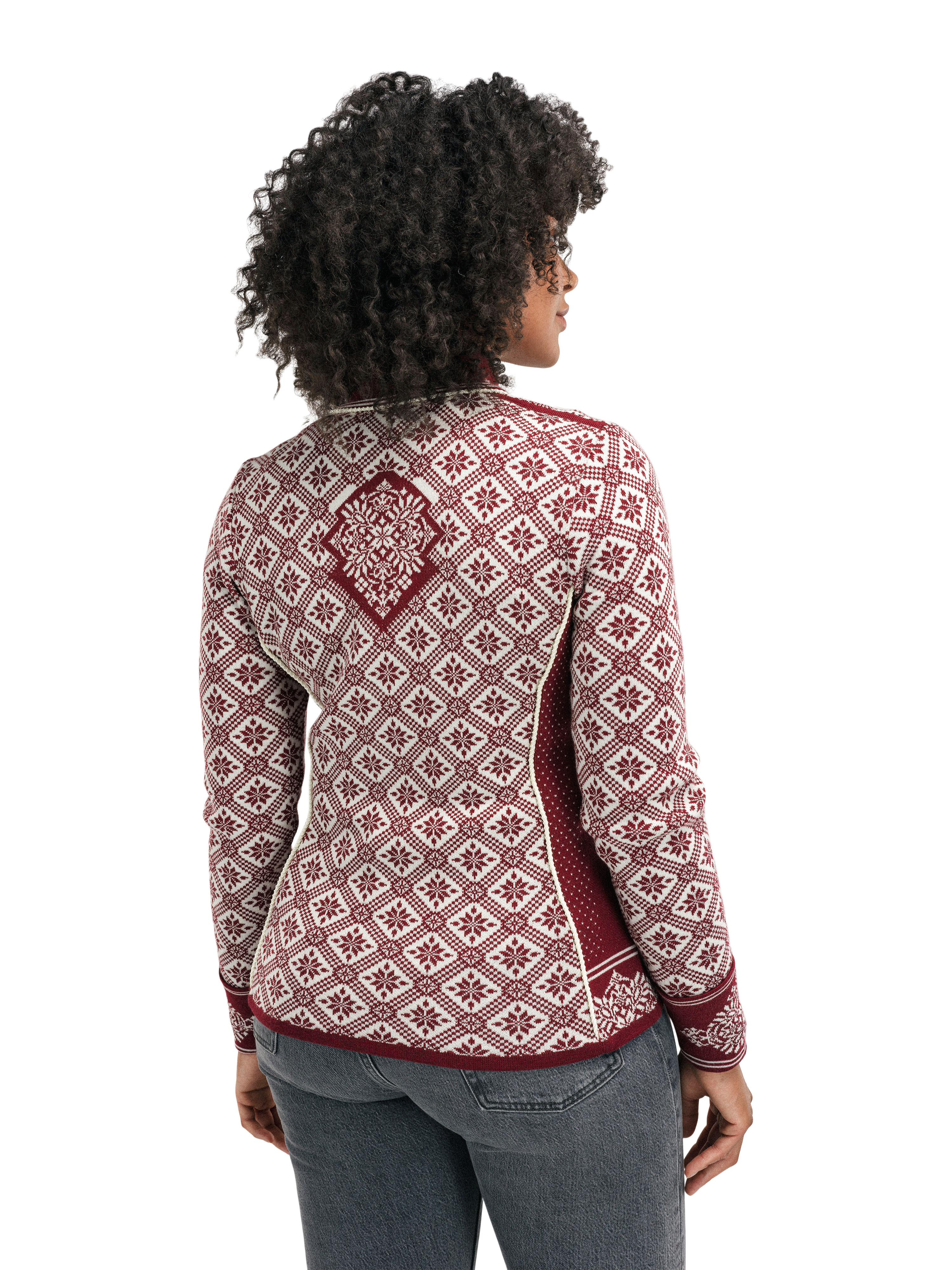 Christiania ulljakke - merino Rød