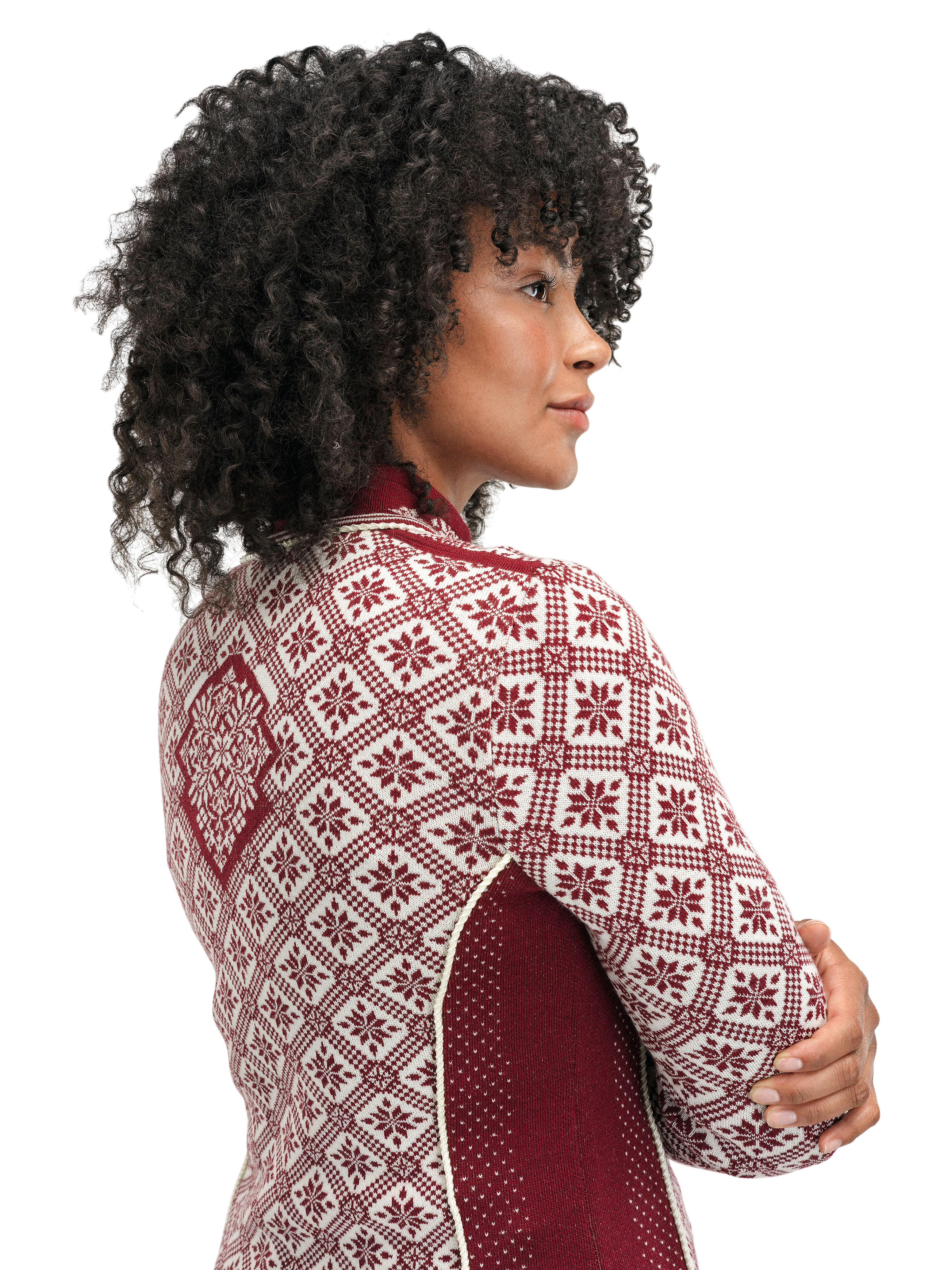 Christiania ulljakke - merino Rød